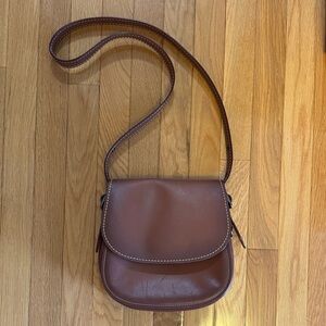 Coach Tan Leather Crossbody Bag - Classic Women's Shoulder Purse